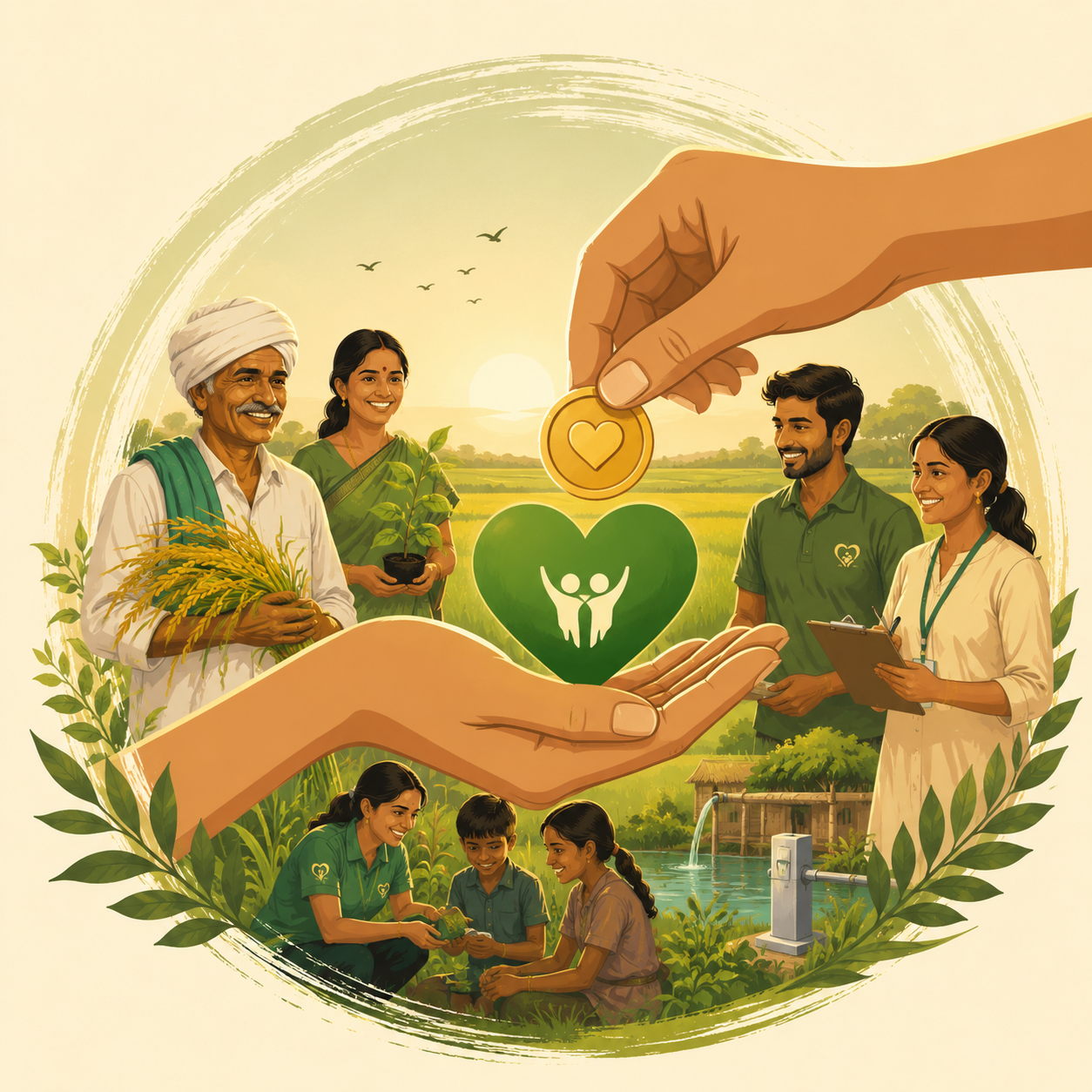 People-powered donation support for farmers and public welfare